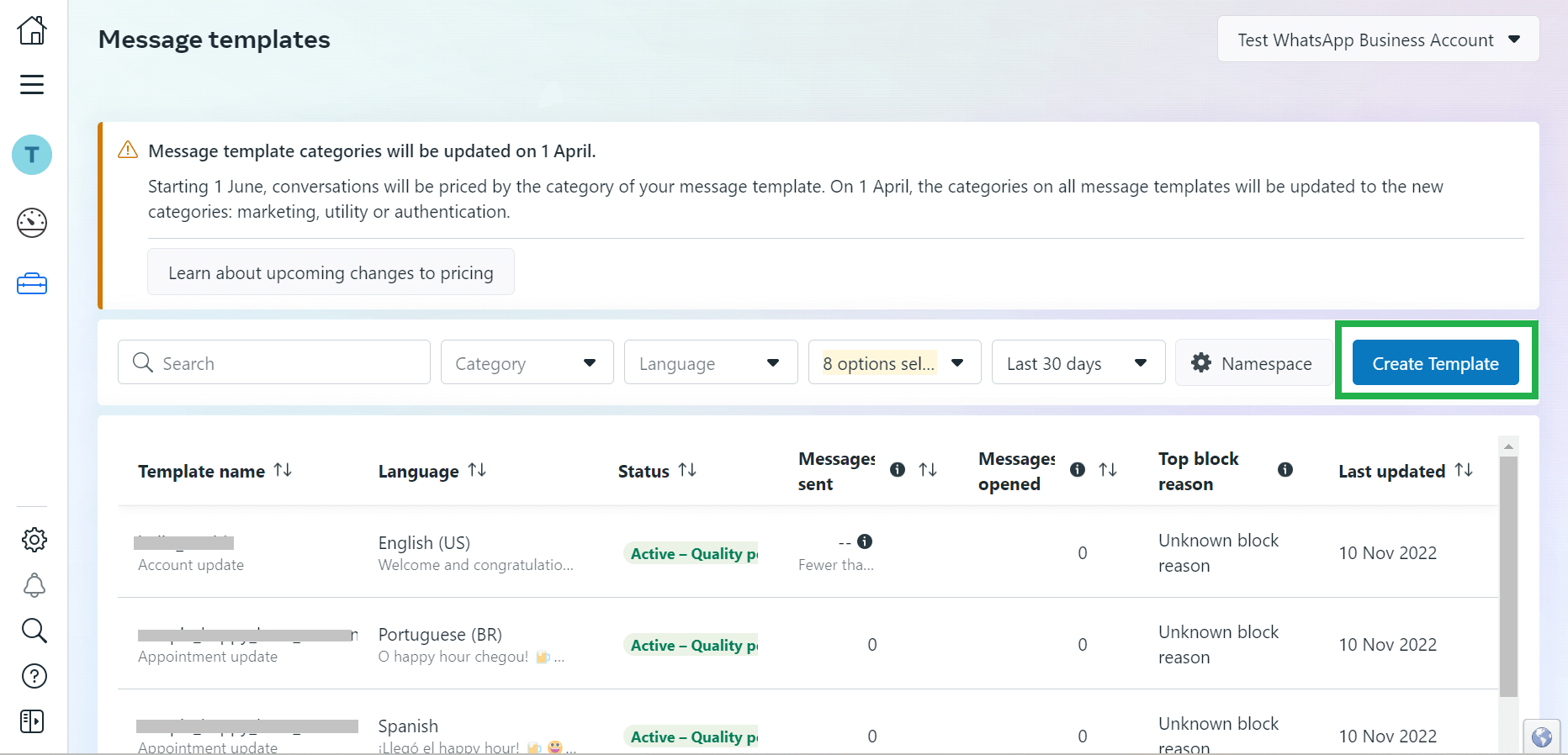How to Create Templates on WhatsApp Cloud API