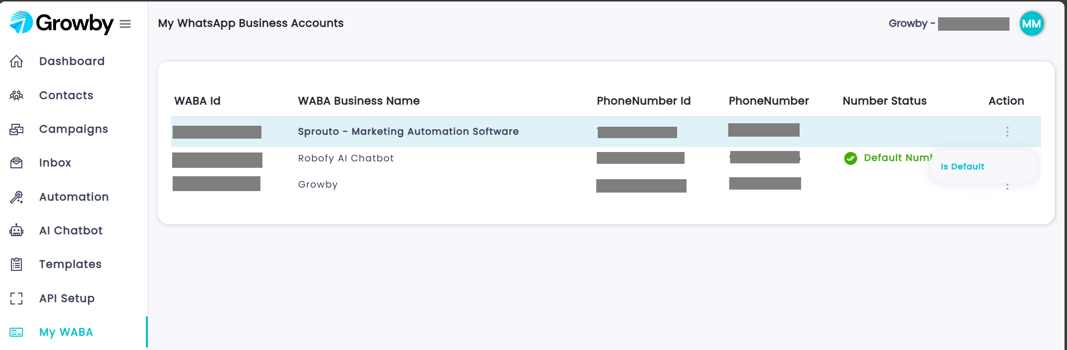 Add multiple WABA in single account 3