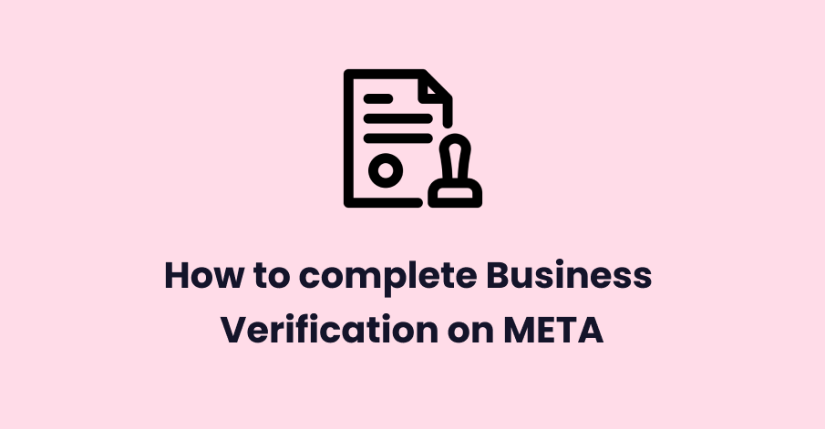 How to complete business verification on meta