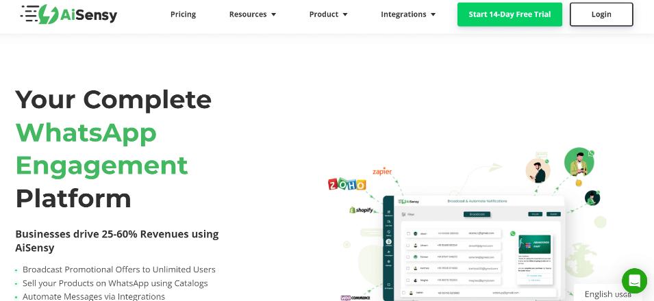 Aisensy Platform Screenshot