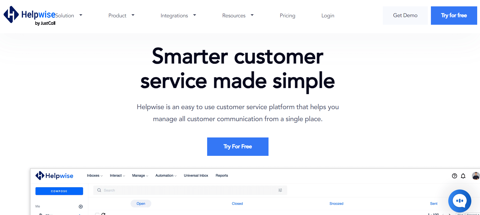 Helpwise Platform Screenshot